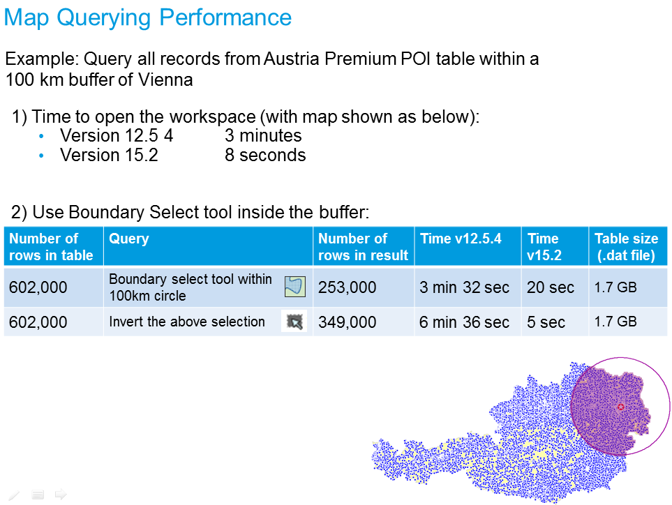 map query performance